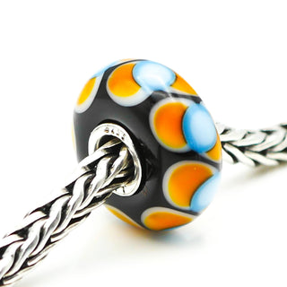 TROLLBEADS Elton Glass Bead Sterling Silver Core Charm