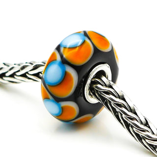 TROLLBEADS Elton Glass Bead Sterling Silver Core Charm