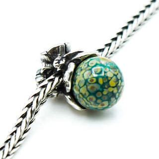 TROLLBEADS Forget-Me-Not With Bud Bead Sterling Silver Charm