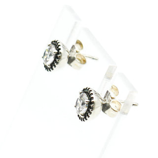 PANDORA Classic Elegance Sterling Silver Clear Zirconia Stud Earrings