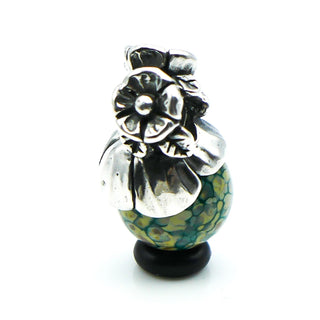 TROLLBEADS Forget-Me-Not With Bud Bead Sterling Silver Charm