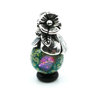 TROLLBEADS Forget-Me-Not With Bud Bead Sterling Silver Charm