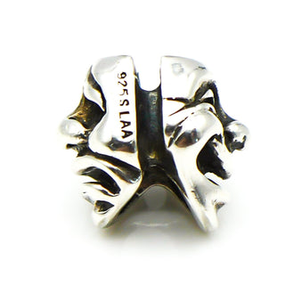 TROLLBEADS Theatre Masks Bead Sterling Silver Charm
