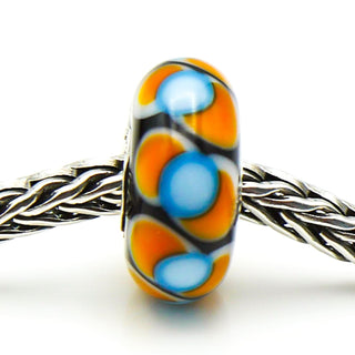 TROLLBEADS Elton Glass Bead Sterling Silver Core Charm