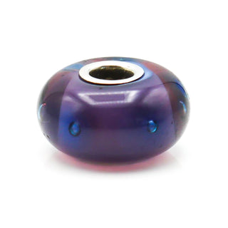 TROLLBEADS Purple Bubbles Glass Bead Sterling Silver Charm