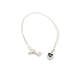 Pandora Sparkling Love Sterling Silver Heart Pendant With 17.7-Inch Sterling Silver Necklace