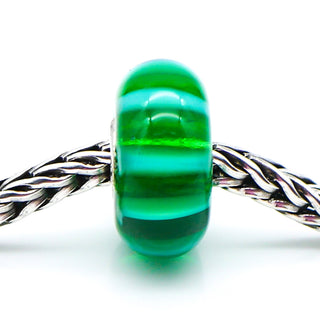 TROLLBEADS Swaying Straws Glass Bead Sterling Silver Core Charm