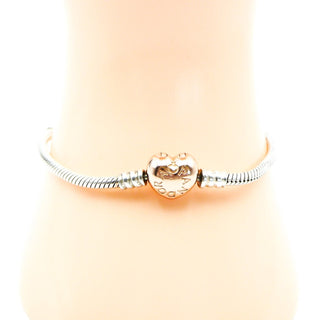 PANDORA Rose™ 7.5-Inch Heart Clasp Sterling Silver Bracelet With Pandora Rose™ Heart Clasp
