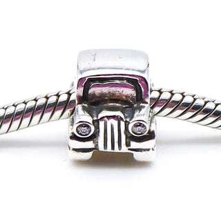 PANDORA Sterling Silver Car Charm With Cubic Zirconia Headlights