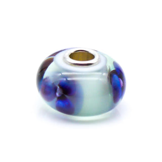 TROLLBEADS Antique Flower Glass Bead Sterling Silver Core Charm