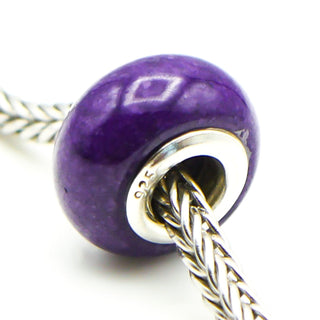 GEMS ON VOGUE Purple Quartz Bead With Sterling Silver Core