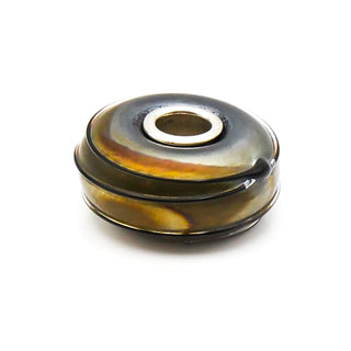 TROLLBEADS Black Silk Bead Sterling Silver Charm