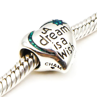 CHAMILIA Disney Parks A Dream Is A Wish The Heart Makes Sterling Silver Charm