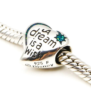 CHAMILIA Disney Parks A Dream Is A Wish The Heart Makes Sterling Silver Charm