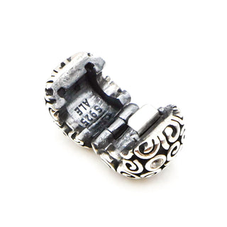 PANDORA Abstract Swirls Clear Cubic Zirconia Sterling Silver Clip Charm