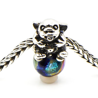 TROLLBEADS Very RARE Baby Troll Bead Sterling Silver Charm