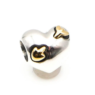 Pandora Love Struck Sterling Silver Heart Charm With 14K Gold Arrow
