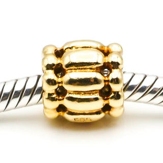 PANDORA 14K Gold Barrel Charm