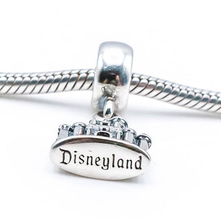 PANDORA RARE Disneyland Resort Exclusive Sleeping Beauty Castle Sterling Silver Dangle Charm